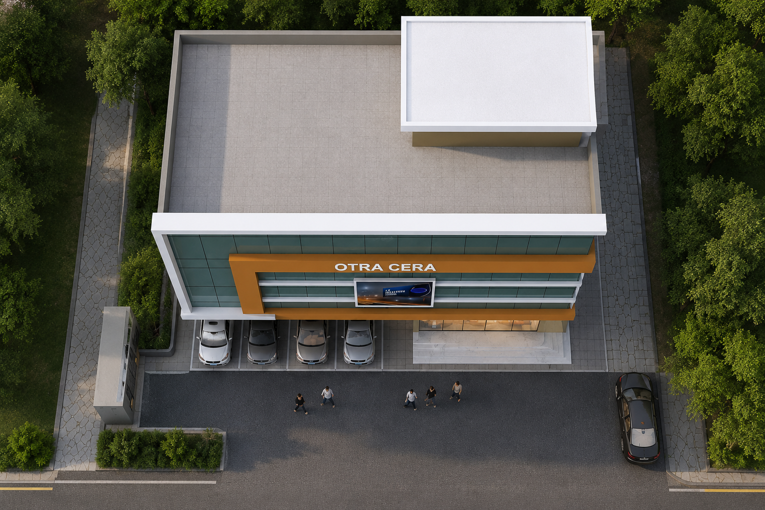 Otracera top view architectural visual